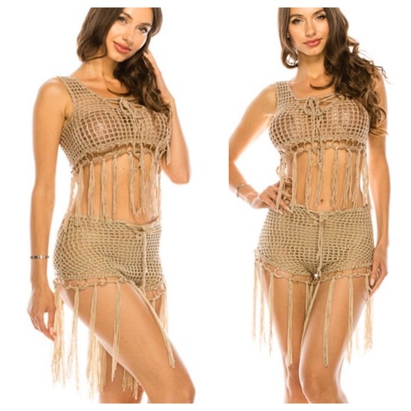 Desert Heights Crochet Top/Swim Cover Up - Picture 2 of 7